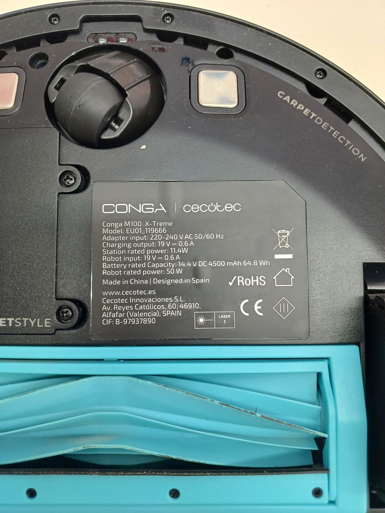 Robot Aspirador Cecotec Conga M100 X-Treme 20000Pa