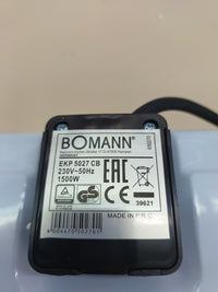 Placa eléctrica 1500W con termostato - Bomann
