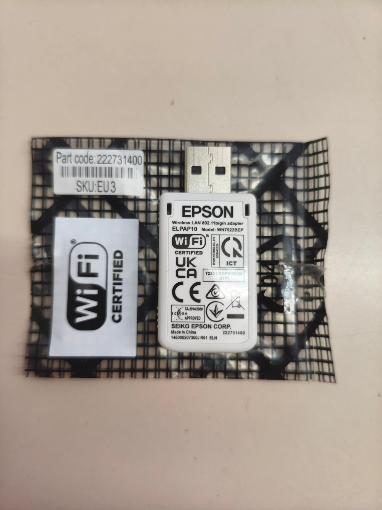 Adaptador inalámbrico LAN (Wi-Fi) para impresoras Epson.