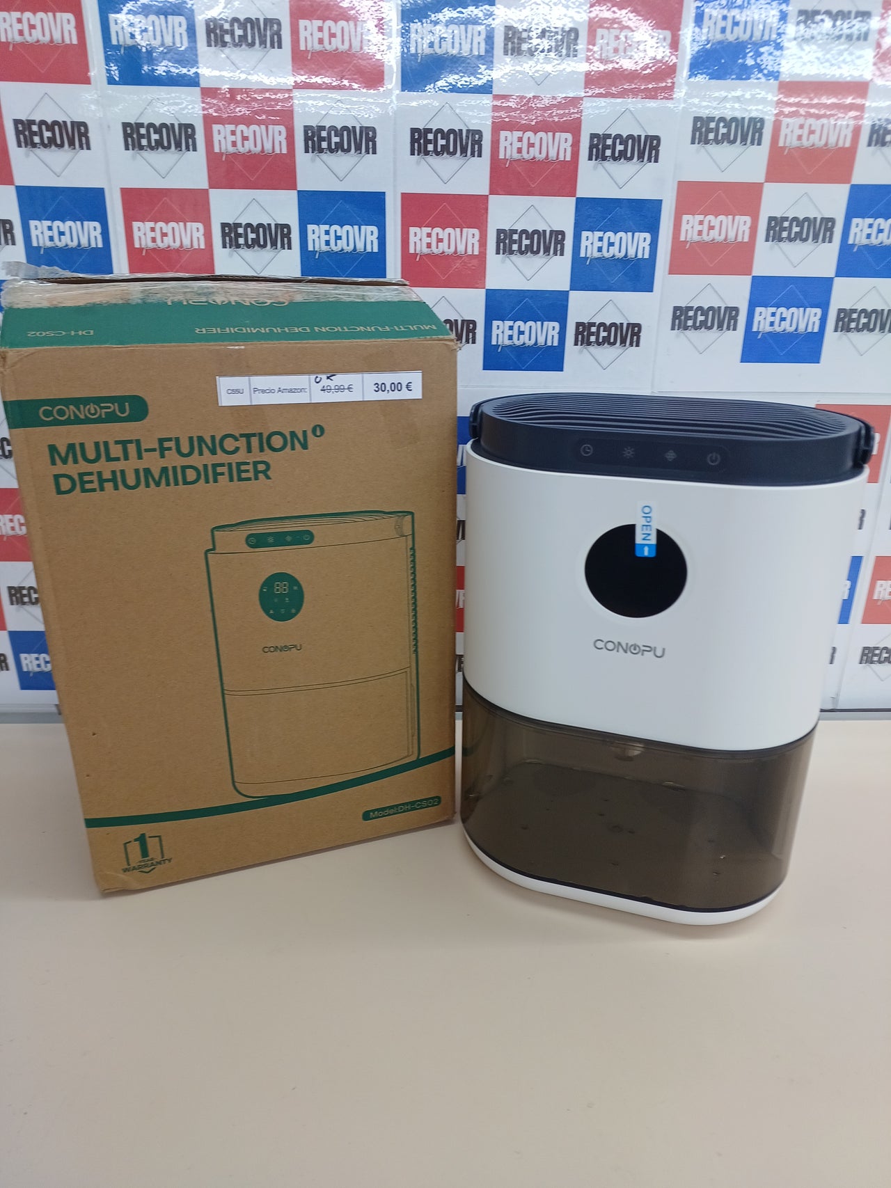 Deshumidificador 2,3L con sensor y luces 7 colores CONOPUPlus