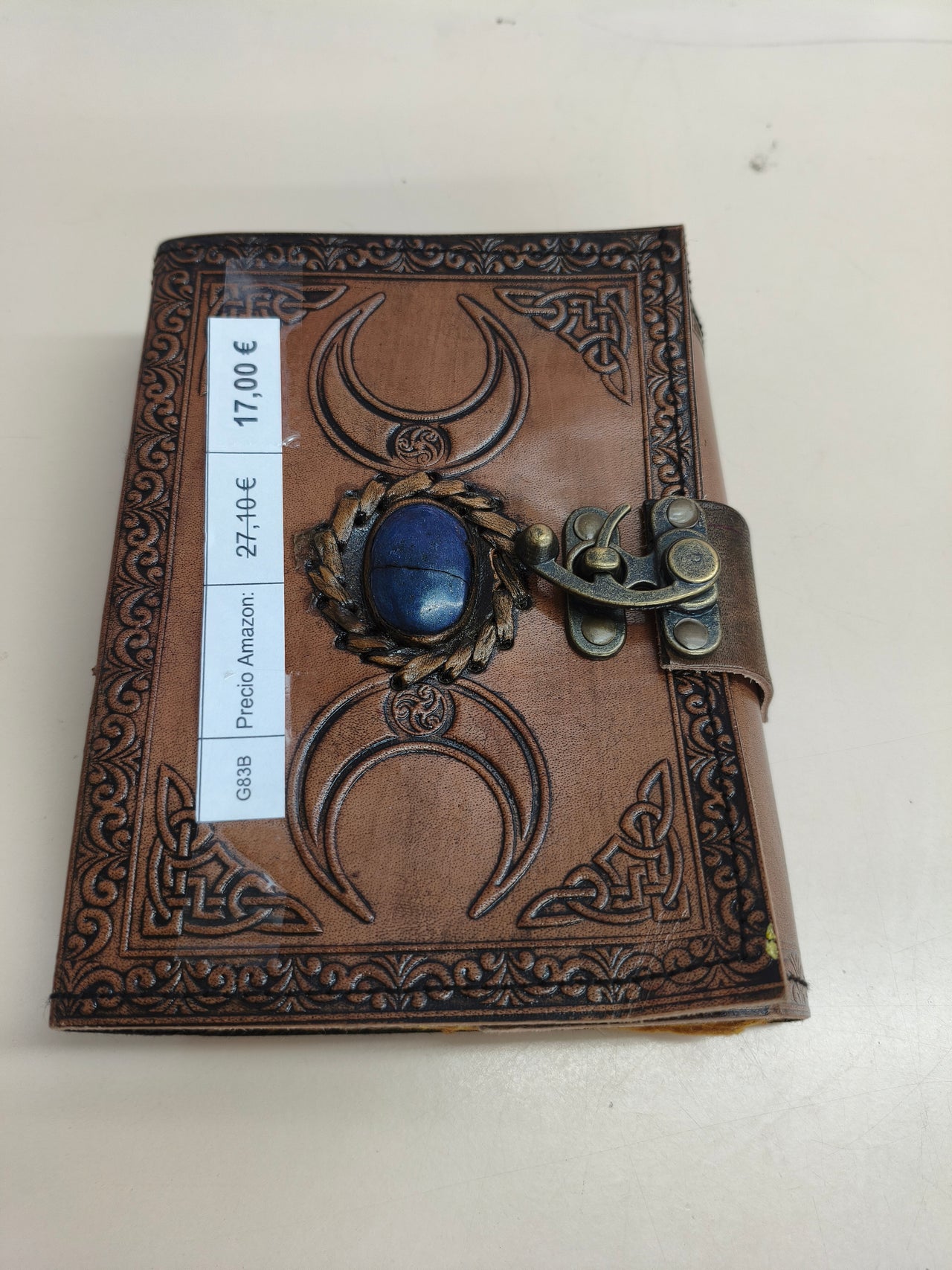 Cuaderno de hechizos vintage de cuero ALCRAFT