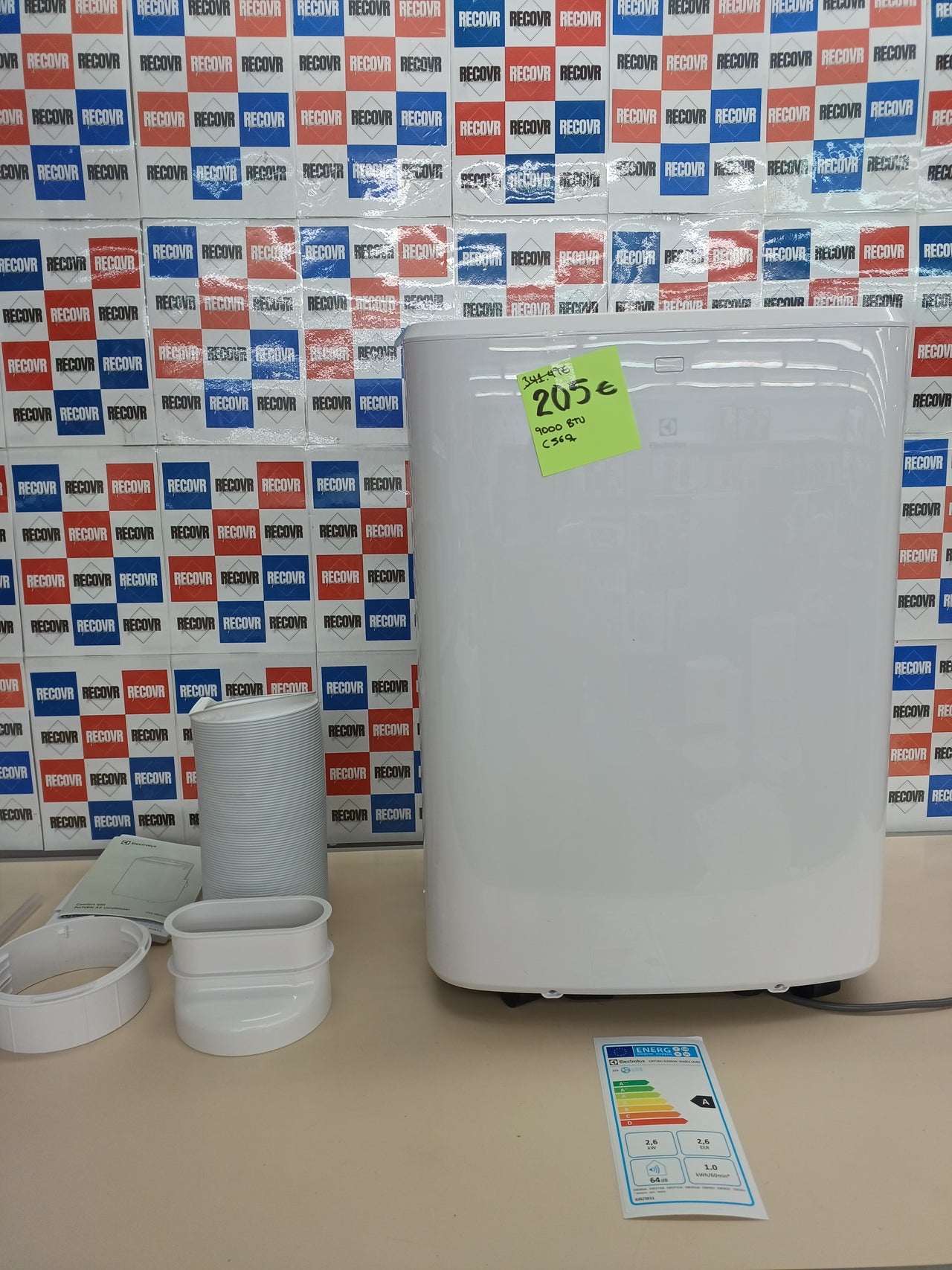 Aire acondicionado portátil 9000 BTU WiFi silencioso Electrolux