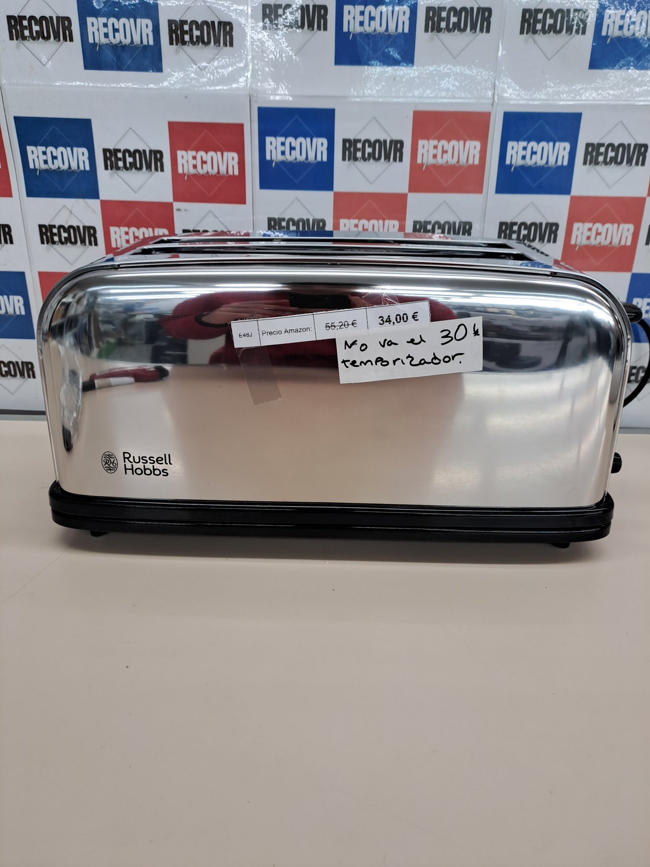 Tostadora 4 rebanadas ranuras largas – Russell Hobbs