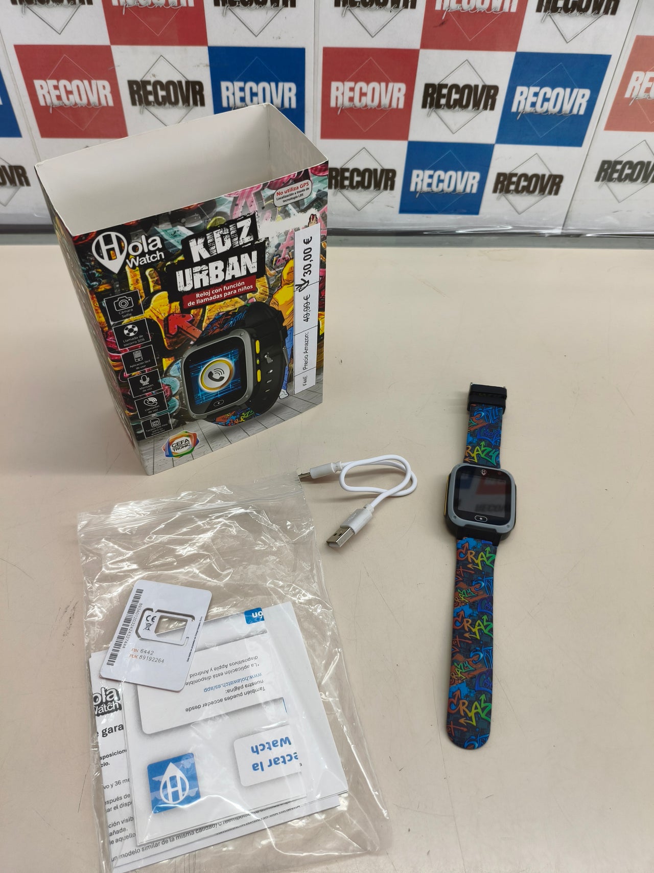 Reloj inteligente infantil 2G con GPS LBS, cámara y llamadas