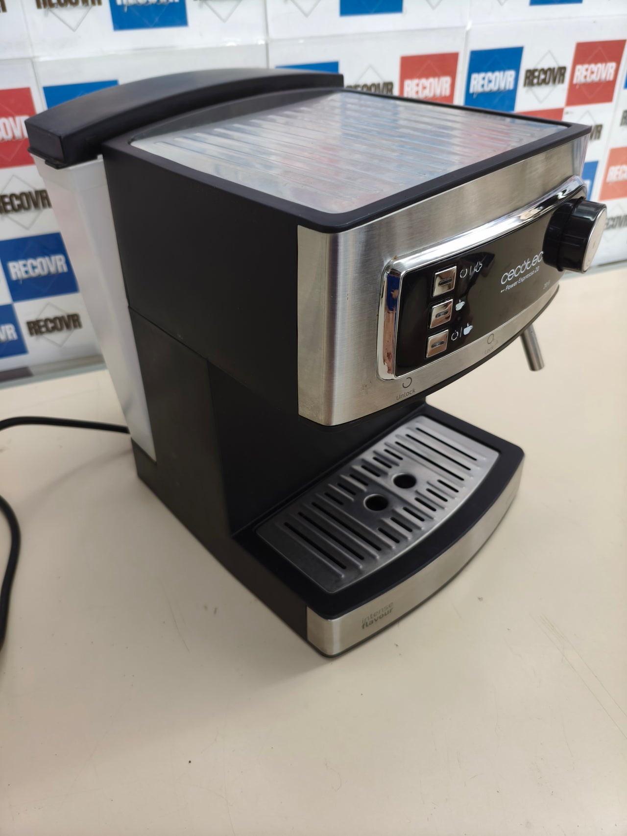 Cafetera express manual Cecotec Power Espresso 20 20 bares 1,6 L