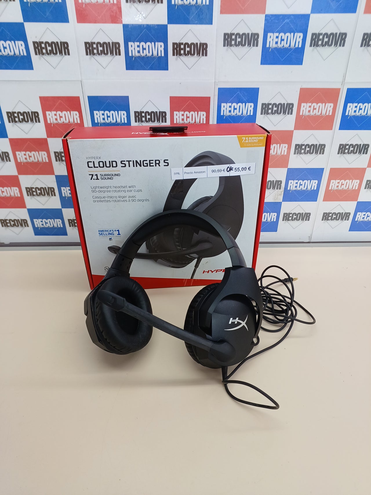 Auriculares gaming 7.1 con mic cancelación - HyperX Cloud Stinger S