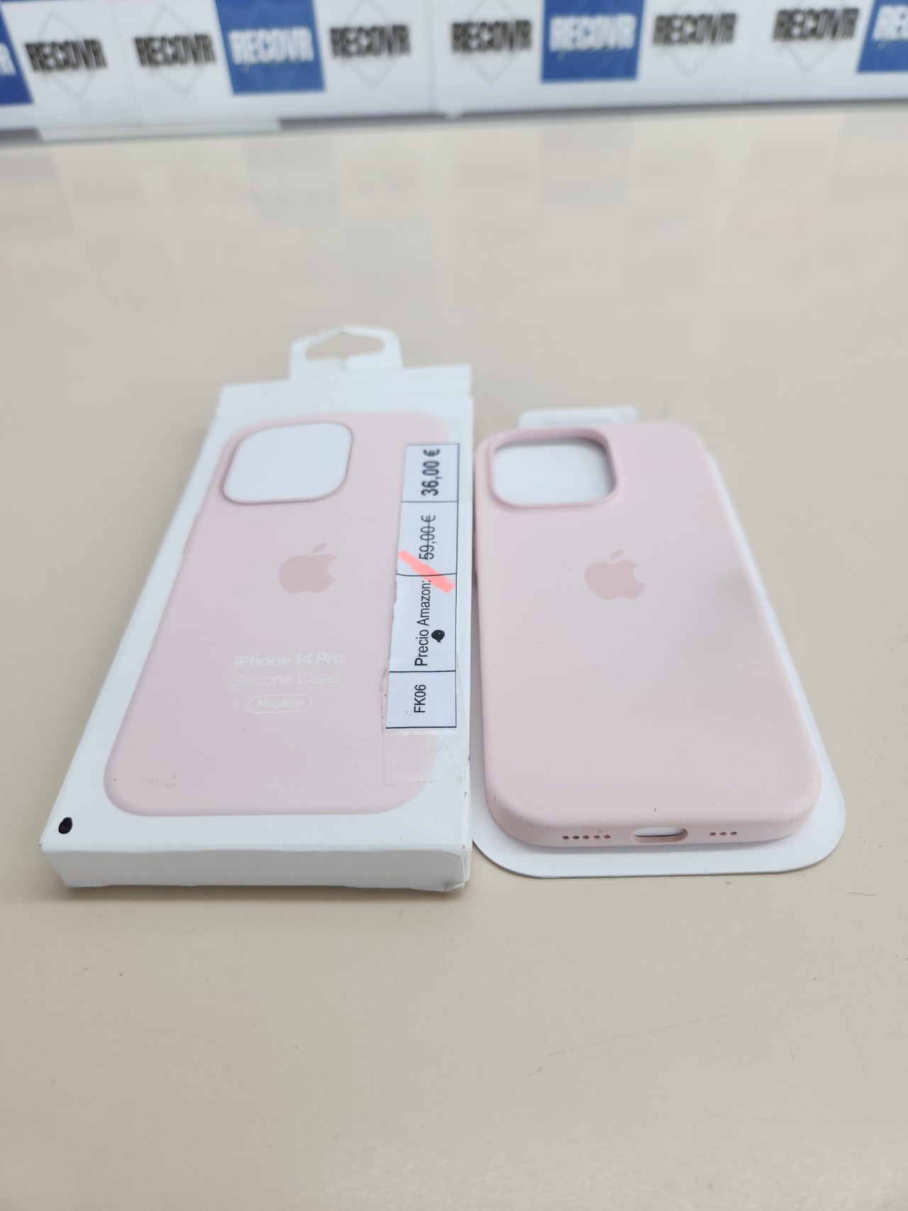 Funda silicona MagSafe iPhone 14 Pro 35 g Rosa