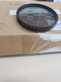 Filtro Protección 77 mm Polarizador Circular para Colores más Profundos, Reducción Reflejos y Deslumbramientos, Multicapa, Protege contra Polvo, Suciedad y los Arañazos Amazon Basics