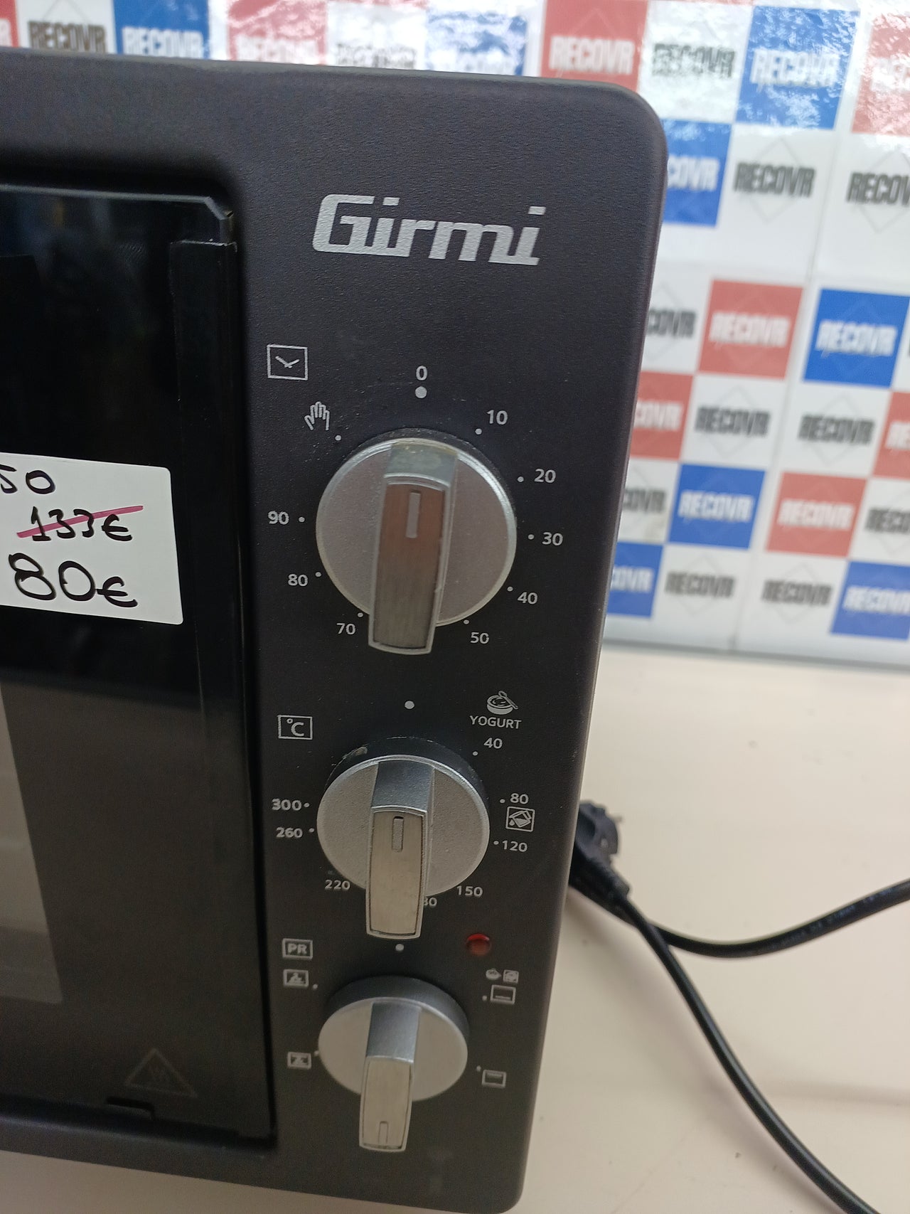 Horno eléctrico 37L, 1300W, acero - Girmi FE37 Grancotto