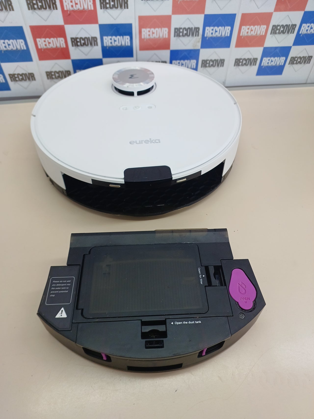 Robot aspirador 4000 Pa LiDAR 180 min autovaciado Eureka
