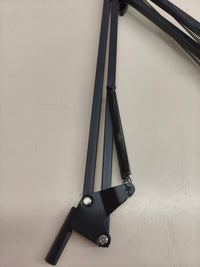 Brazo de micrófono plegable con soporte antivibración y pinza