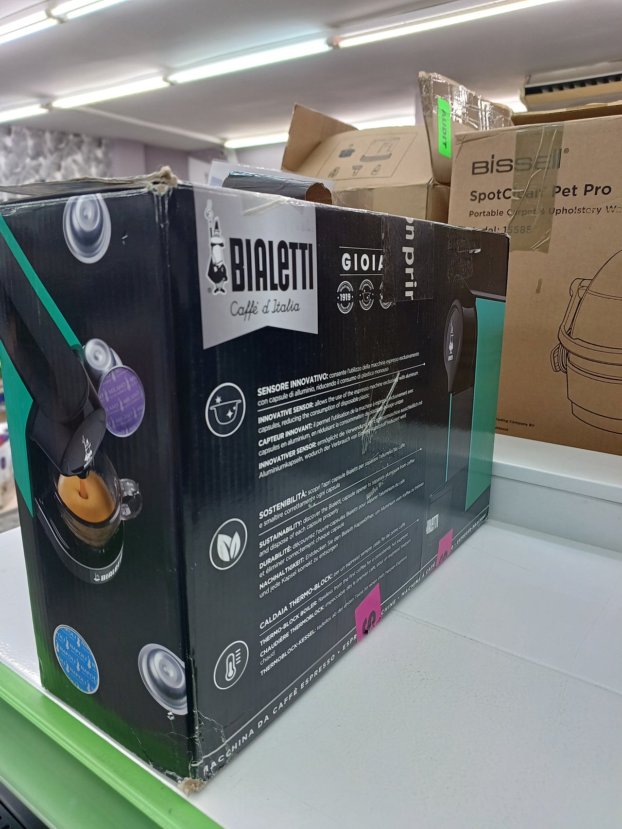 Bialetti Gioia Cafetera, Aluminio, Verde Smeraldo
