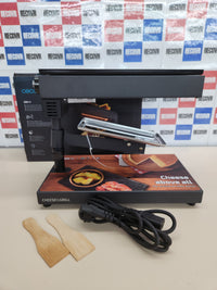 Raclette Cheese&Grill 60oW 6000 Black. Potencia, Función Grill, Acabado Acero INOX, Termostato Regulable, 2 espátulas de Madera, Parrilla Superior Antiadherente Cecotec