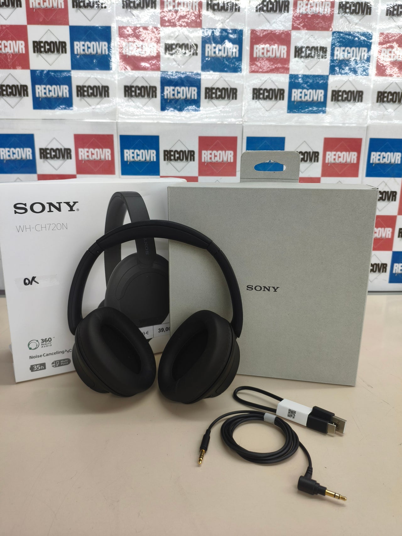 Auriculares Sony WH-CH720N inalámbricos con cancelación de ruido negros