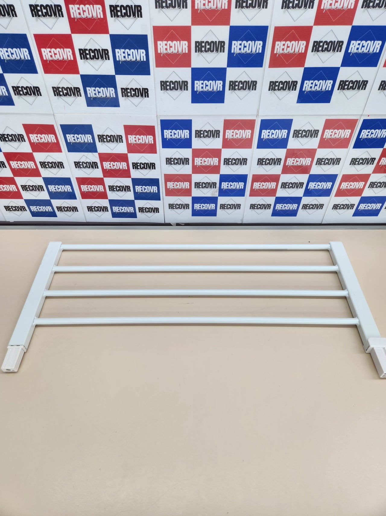 Barrera Metálica 28cm, Sin Taladros, Extensión Valla Seguridad Infantil, Fácil Instalar, Extensión Barrera Seguridad Niños Escalera, Ajuste a Presión, Blanco