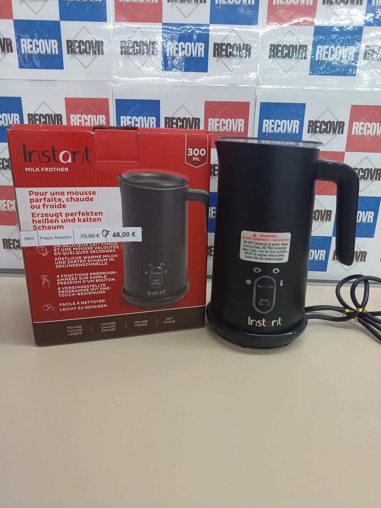 I Espumador de Leche Eléctrico 4 en 1 Origina lnstant Pot, 295ml