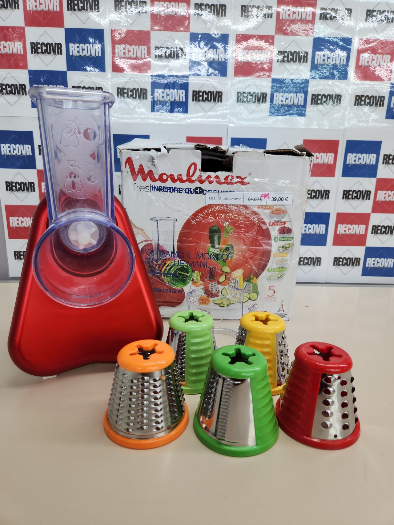 Rallador, 200W, 5 funciones, Moulinex