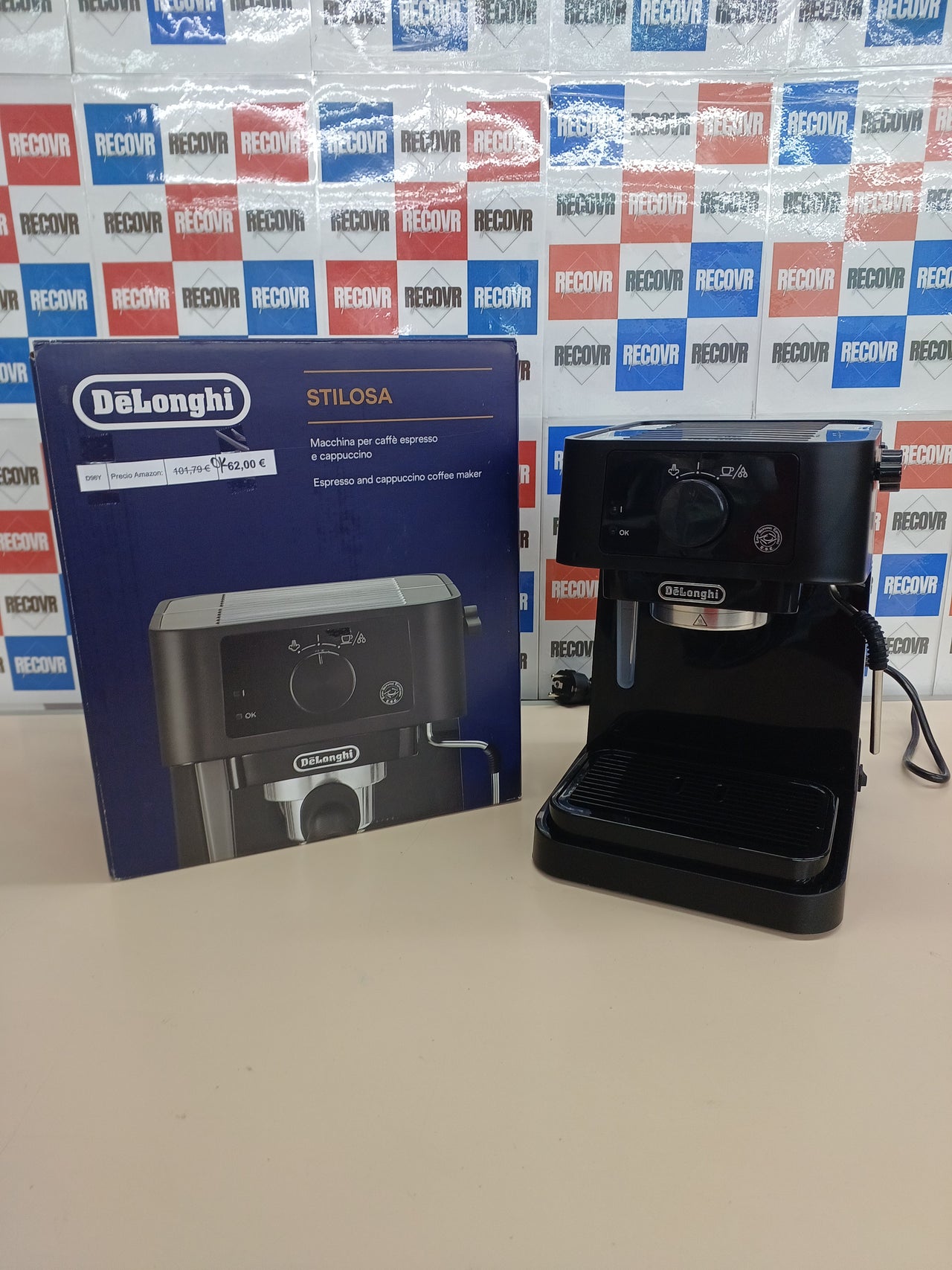 Cafetera espresso bomba 15 bares 1100 W 1 L – De'Longhi