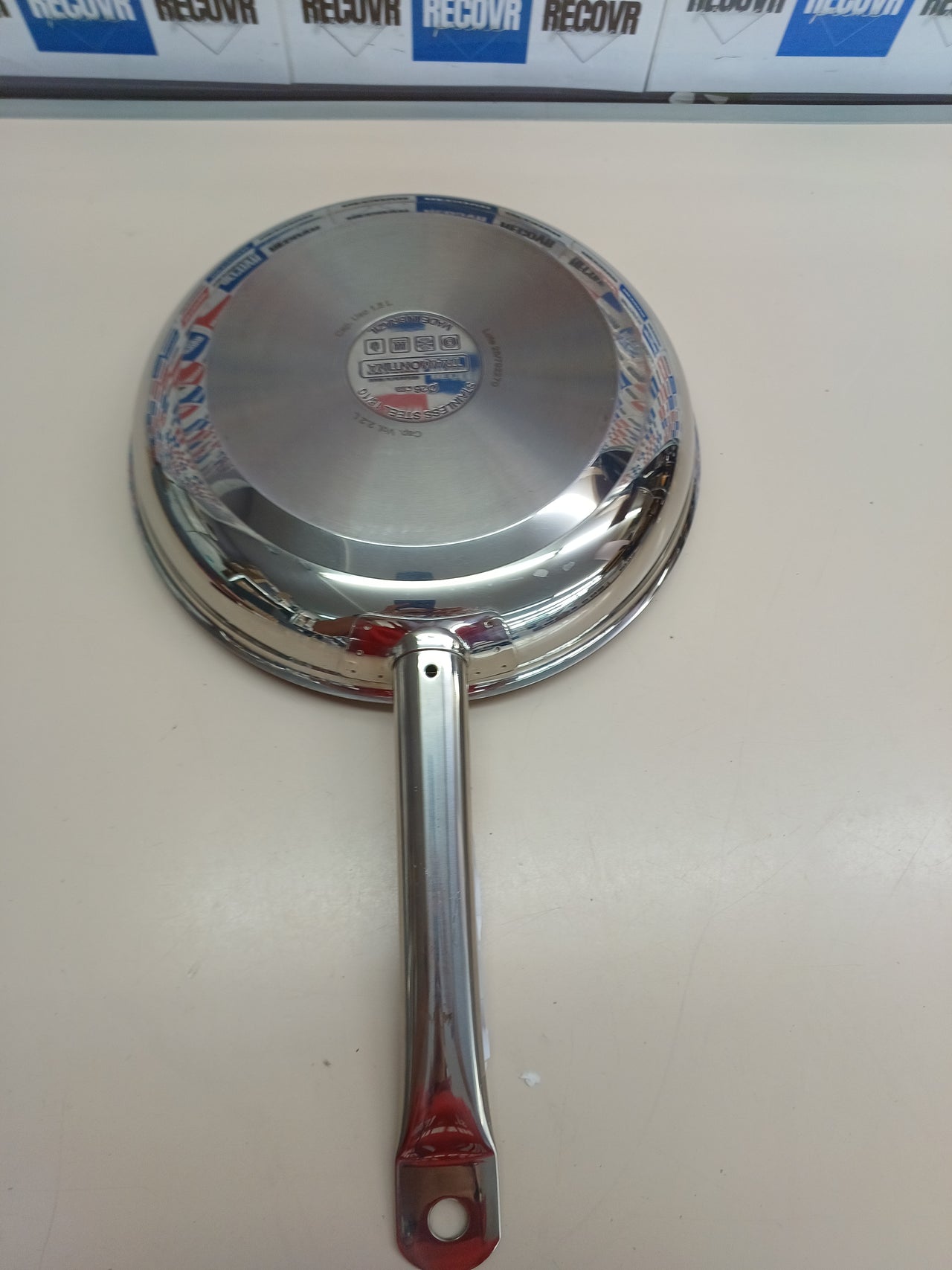 Sartén acero inox 26cm fondo triple Tramontina