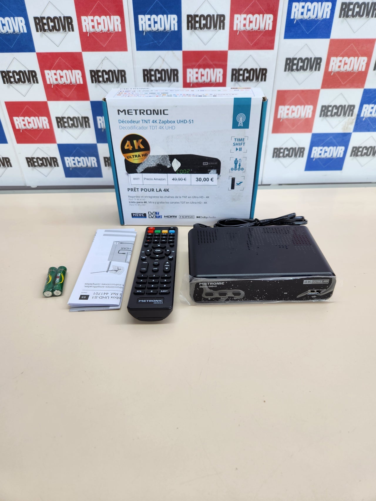 Receptor decodificador TDT 4K Ultra HD METRONIC