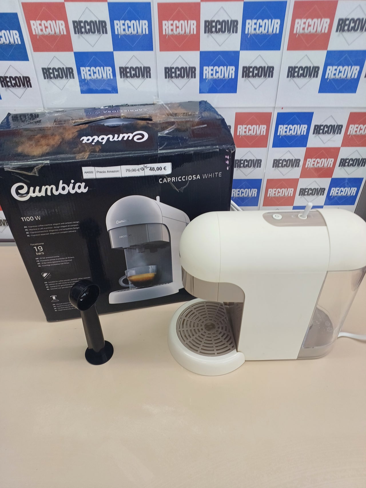 Cafetera 19 Bares 600ml Cecotec Capricciosa White