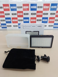 Luz Cámara, Moman ML8 Antorcha LED Vídeo con Difusor, Reflex Foco Fotografia con Función Power Bank, Regulable 2500K-9000K, TLCI/CRI 98+, 190g, Cable Tipo C incluido, para Sony Canon Nikon DSLR