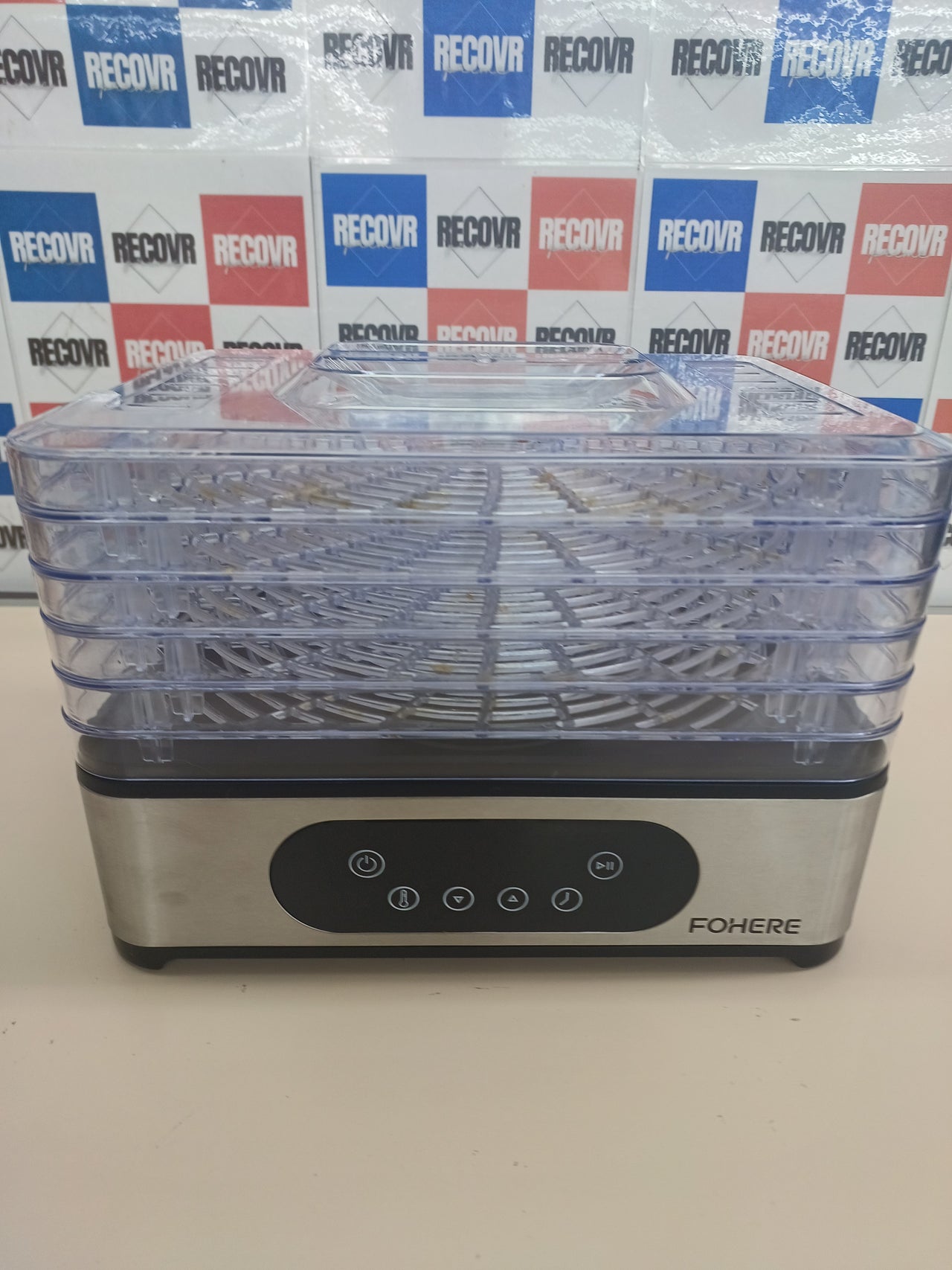 Deshidratador 5 bandejas, LED, temporizador FOHERE