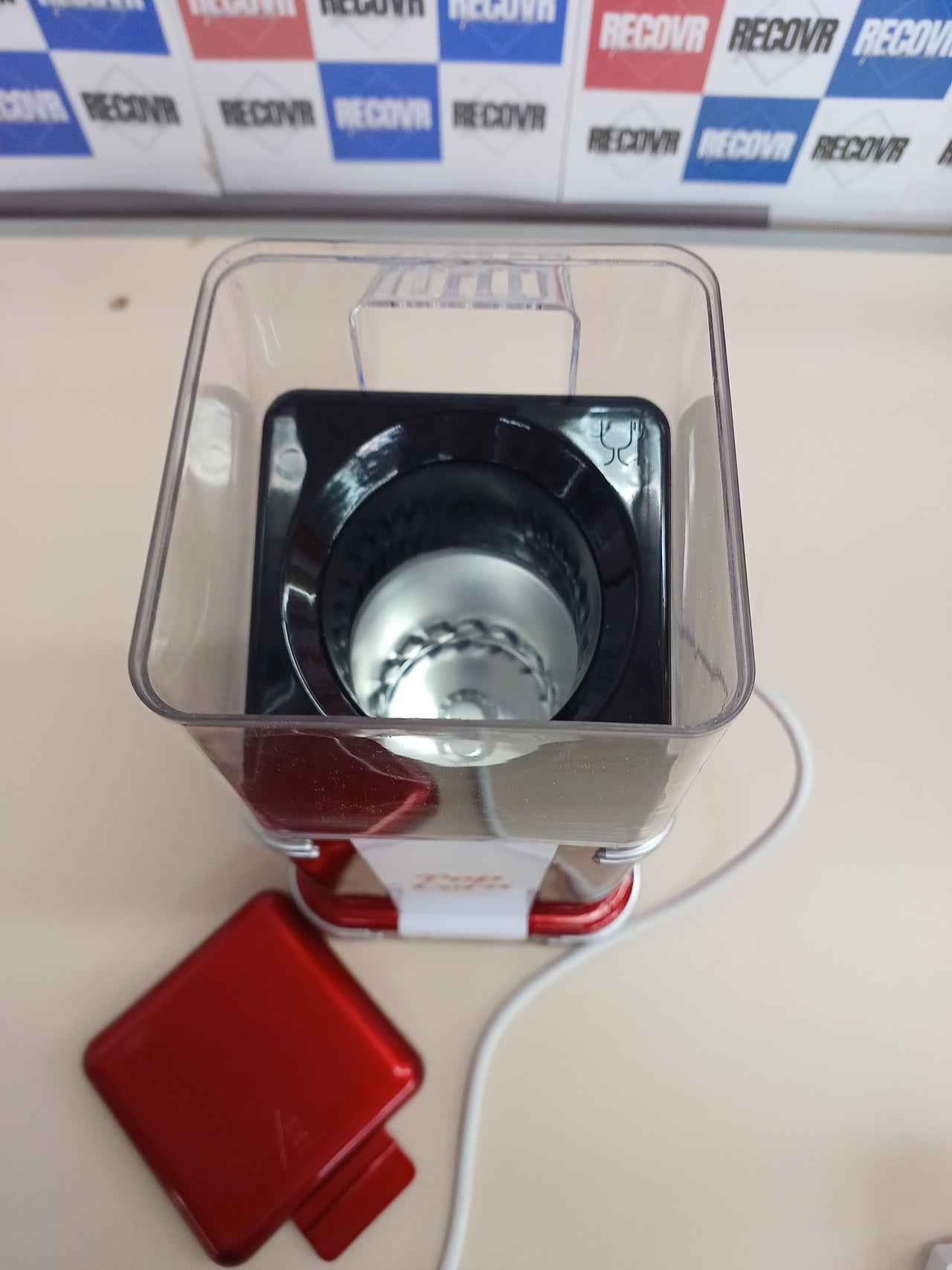 Palomotera 630 W, 260 milliliters, Plastic, Blanco/Rojo BEPER 90.590 Pop Corn Retro