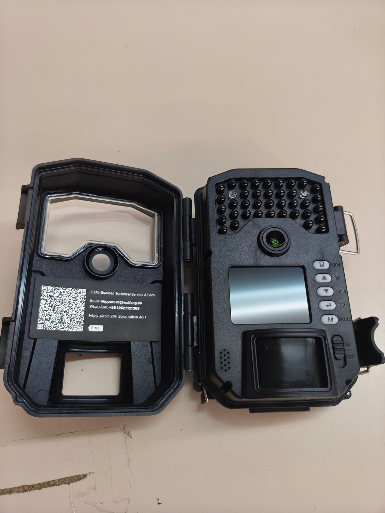 WOLFANG, cámara de caza 4K, 68MP, WiFi/Bluetooth, solar, IP66