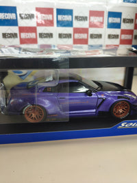 Nissan GT-R R35 Liberty Walk 1:18 Solido morado