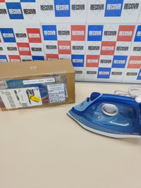 Plancha de vapor , 2400 W, potencia de vapor constante de 40 g/min, golpe de vapor de 180 g, suela de cerámica, vapor vertical, color azul. Philips 3000 Series
