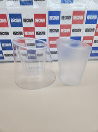 Maceta para Orquídea base 12cm, de Plástico Transparente, con Plato Incluido. con Escalón Interior y Base perforable