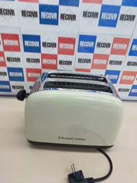 Tostadora 2 ranuras con extras, acero crema - Russell Hobbs