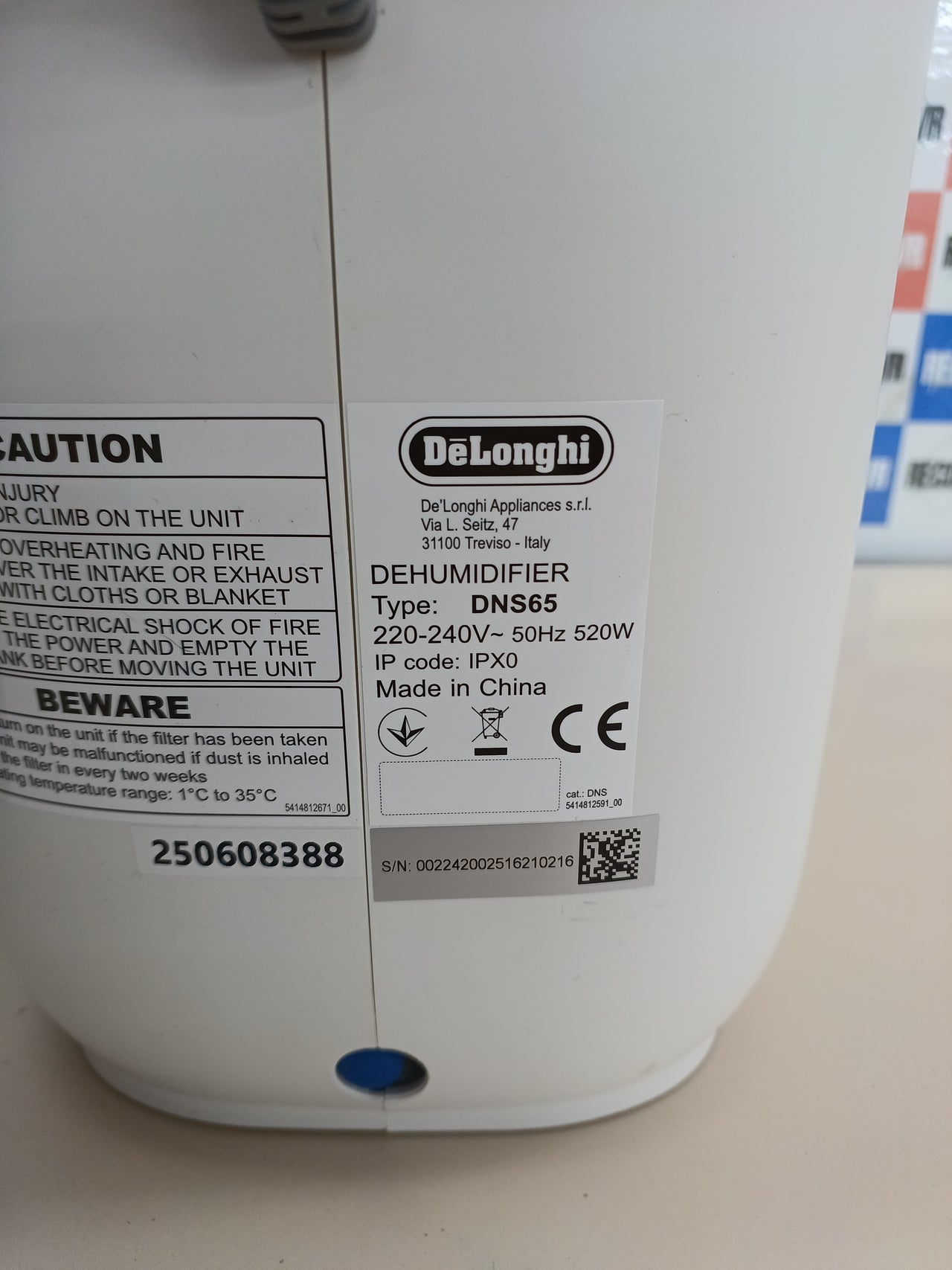 Deshumidificador De’Longhi AriaDry Light DNS65