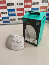Ratón vertical ergonómico Logitech Lift para Mac, blanco
