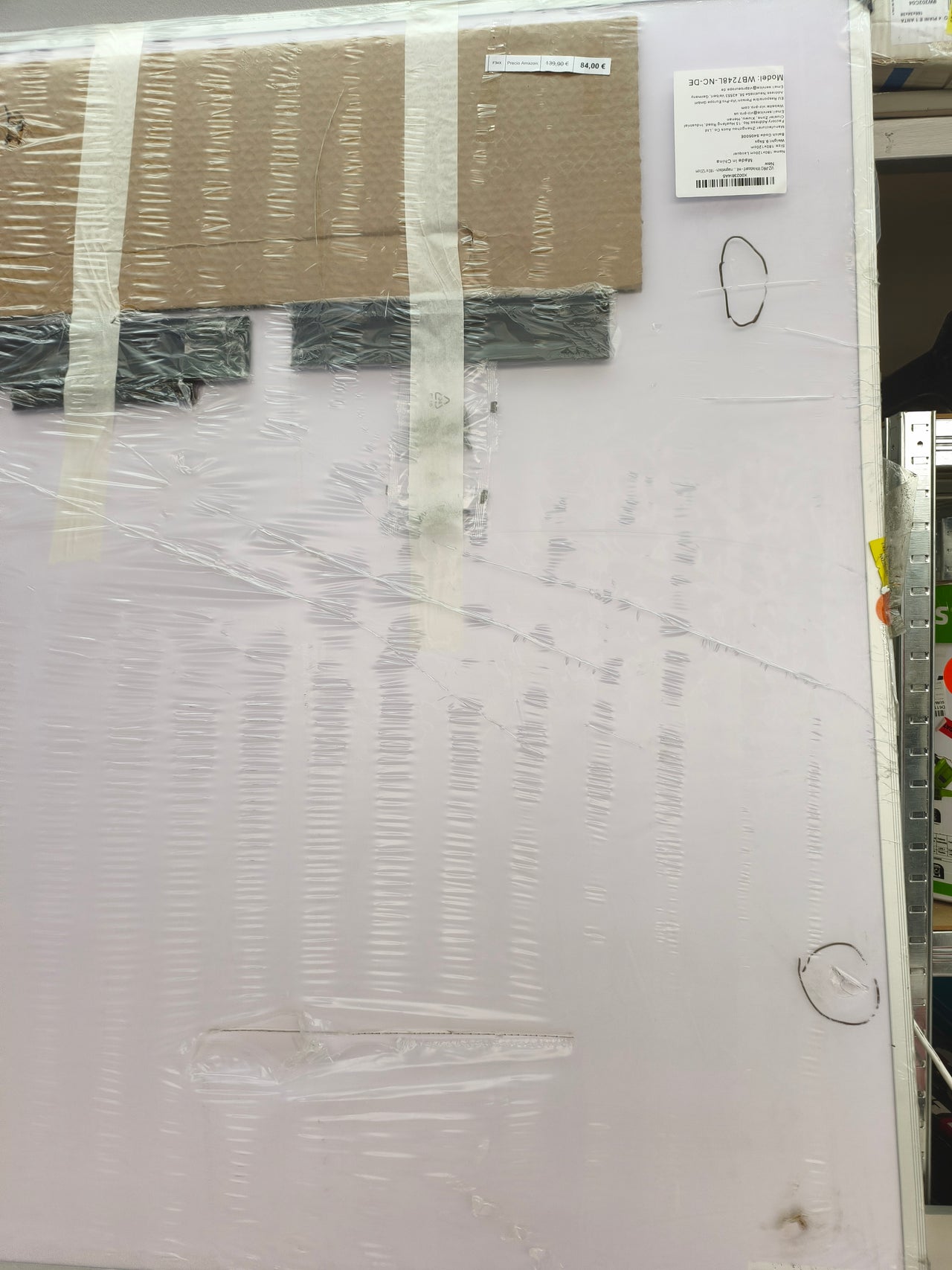 Pizarra blanca magnética VIZ-PRO 180 × 120 cm,
