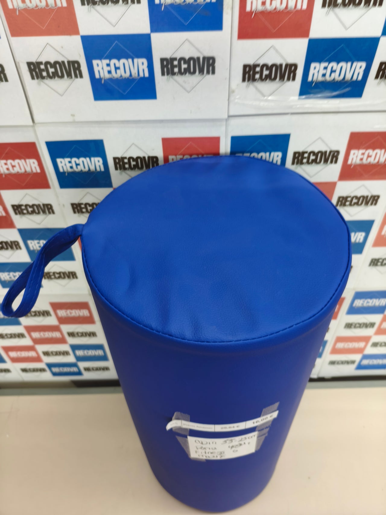 Rodillo acolchado de polipiel para yoga, fitness y masajes
