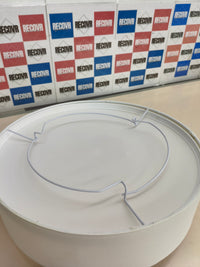 B.K.Licht - Lámpara de techo textil, Pantalla de tela, Fácil de montar, Luz suave, 2 Casquillos E27 Max 40W, elegante Plafon Techo Dormitorio, Cocina, Salón, Ø 38cm, Sin bombilla, Blanco