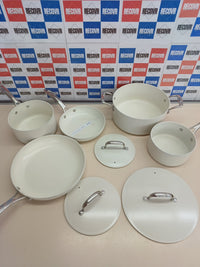 Batería cocina 8 piezas cerámica – Amazon Basics