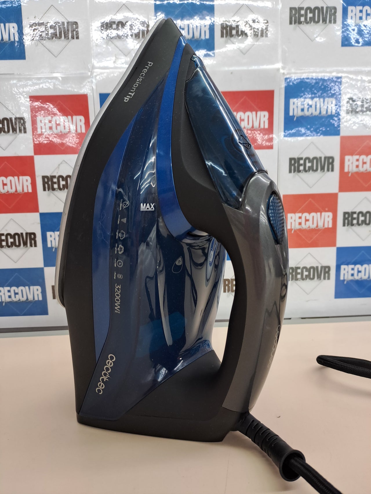 Plancha 3200W doble vapor suela cerámica Cecotec