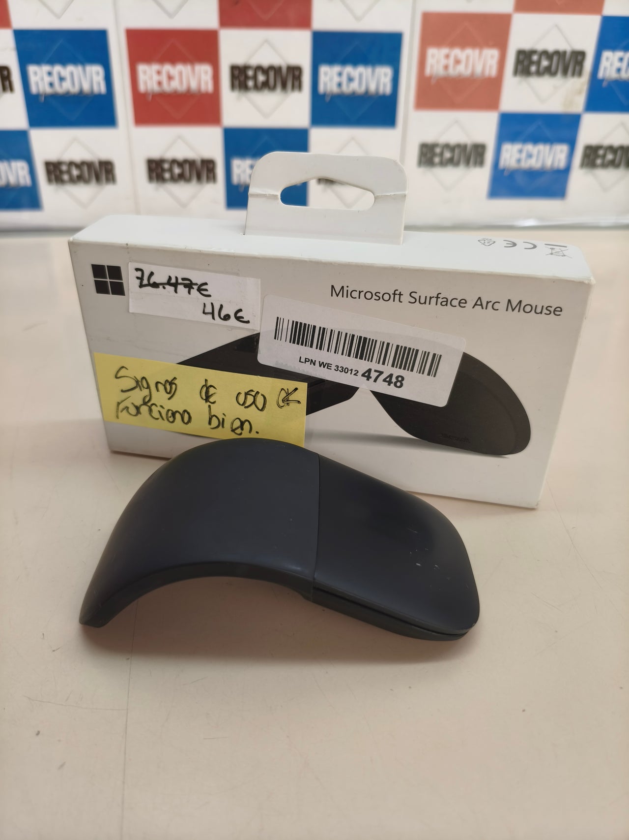 Ratón inalámbrico Microsoft Surface Arc, ultrafino y plegable