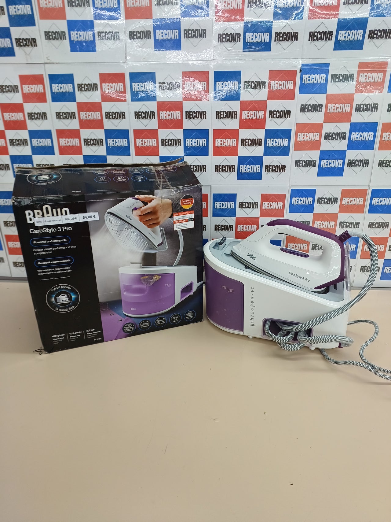 Plancha vapor 2400W 6,5 bar suela 3D - Braun CareStyle 3 Pro