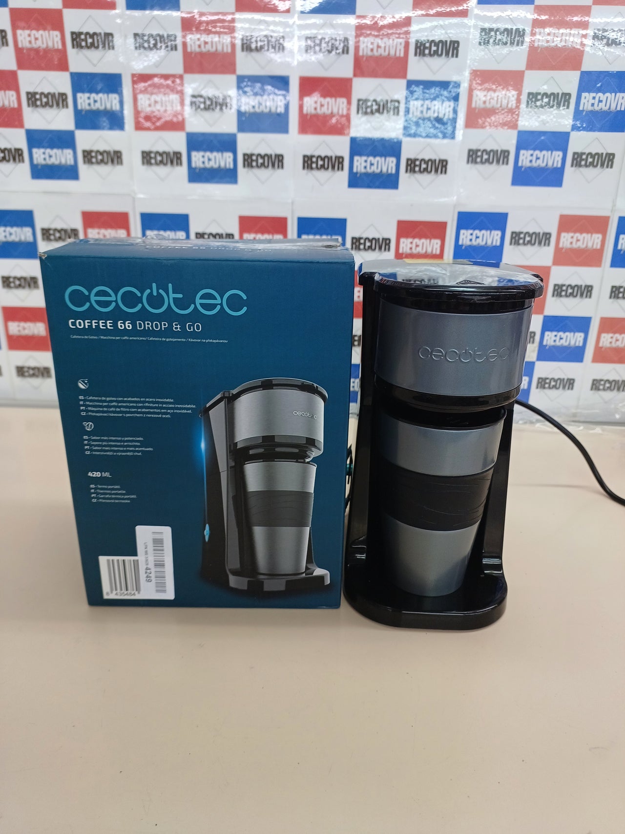 Cafetera de goteo 700 W 420 ml termo portátil Cecotec