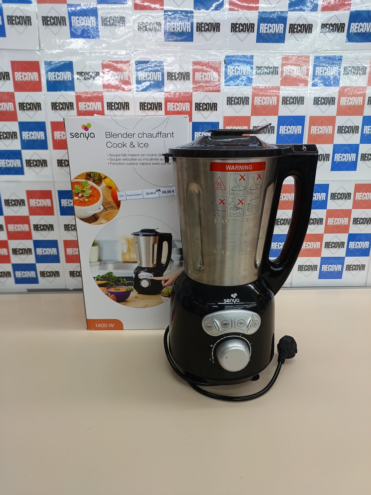 Licuadora & Calentador Senya 1,5L 1400W