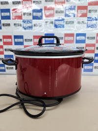 Olla 210W, 3,5L Cocción Lenta Manual para Preparar Multitud de Recetas| Acero Inoxidable, Rojo [Scv400Rd-050], 9.45 Inches X 12.99 Inches X 12.01 Inches, Rojo, Crock-Pot