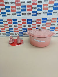 Thumbnail for Olla hierro fundido esmaltada Ø28 cm rosa – Overmont