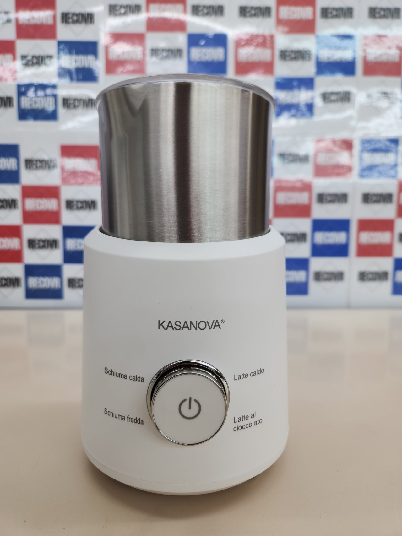 Espumador leche 500W 4 en 1, jarra 700 ml blanco
