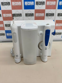Pack Braun Pro 1 con cepillo de dientes eléctrico e irrigador OxyJet blanco y azul