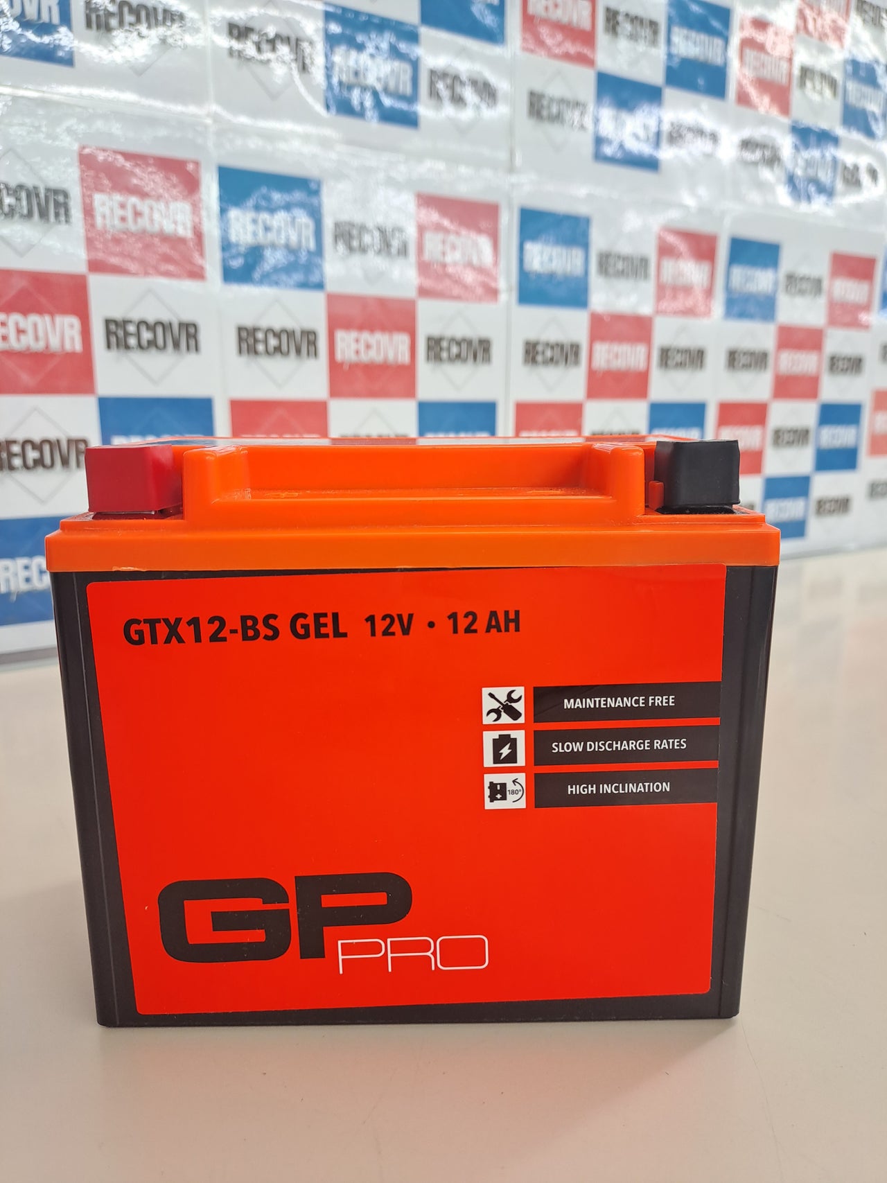 Batería de moto GEL GP-PRO GTX12-BS 12V 12Ah sin mantenimiento
