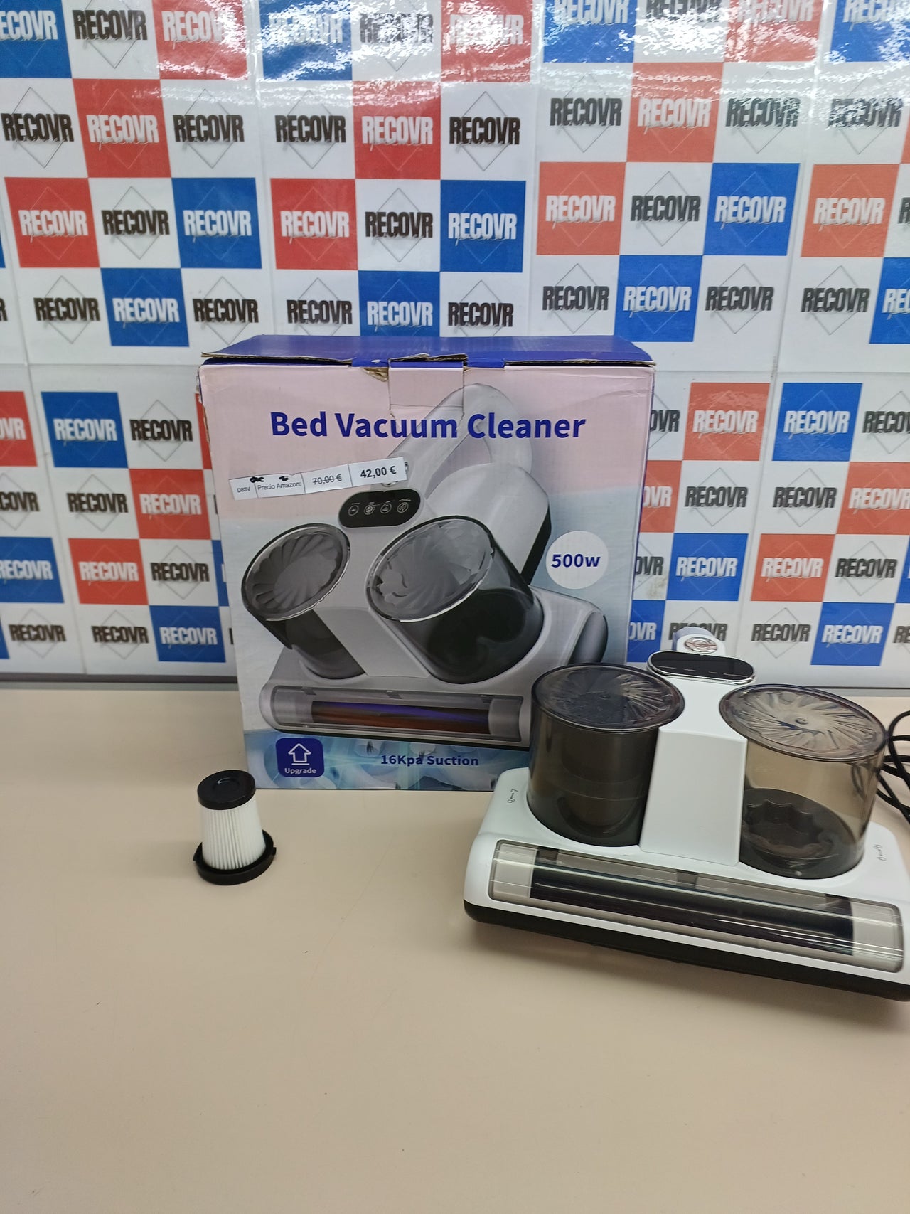 Aspirador antiácaros UV 16 kPa 500W HEPA - Genérico